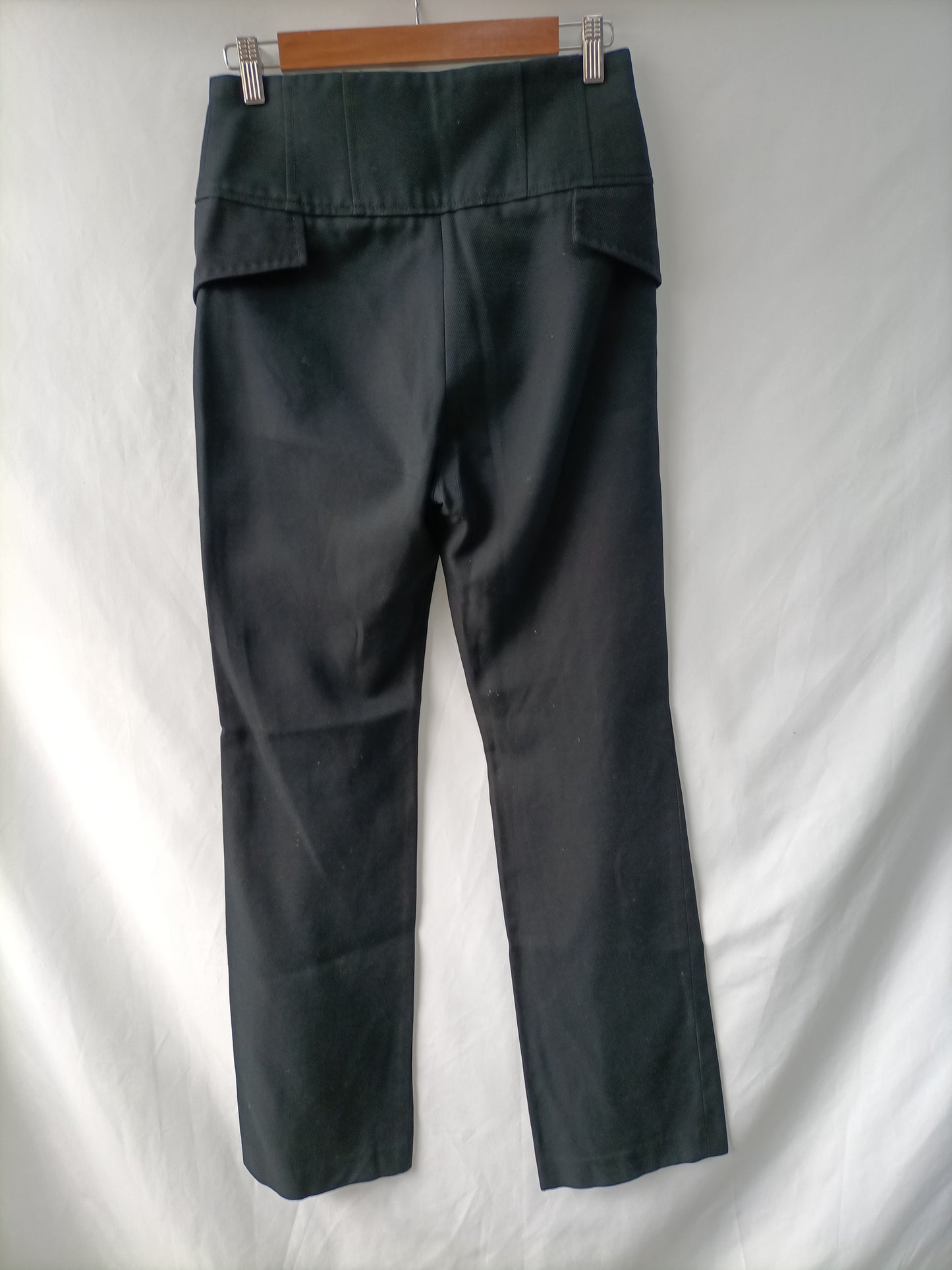 PEDRO DEL HIERRO. Pantalón azul Botones T.36