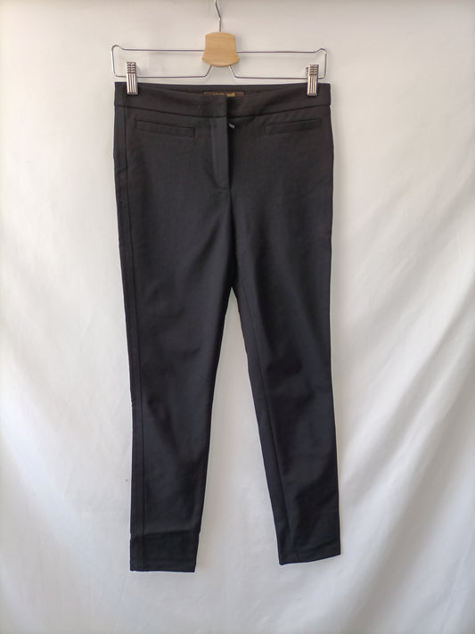 ROBERTO CAVALLI. Pantalón negro ajustado T.36 (40 IT)