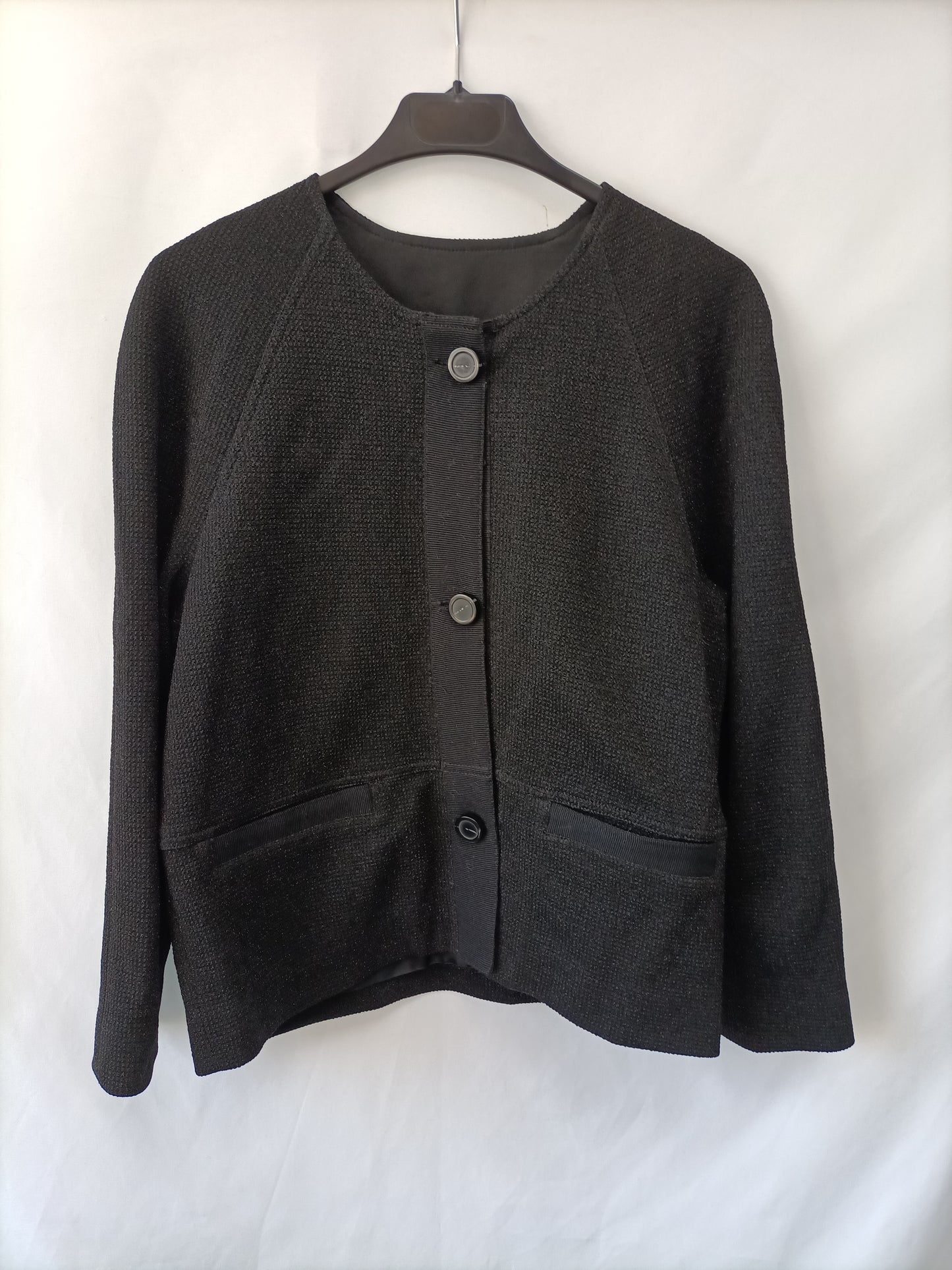 ATOS LOMBARDINI. Chaqueta negro fiesta T. 36 (40 IT)