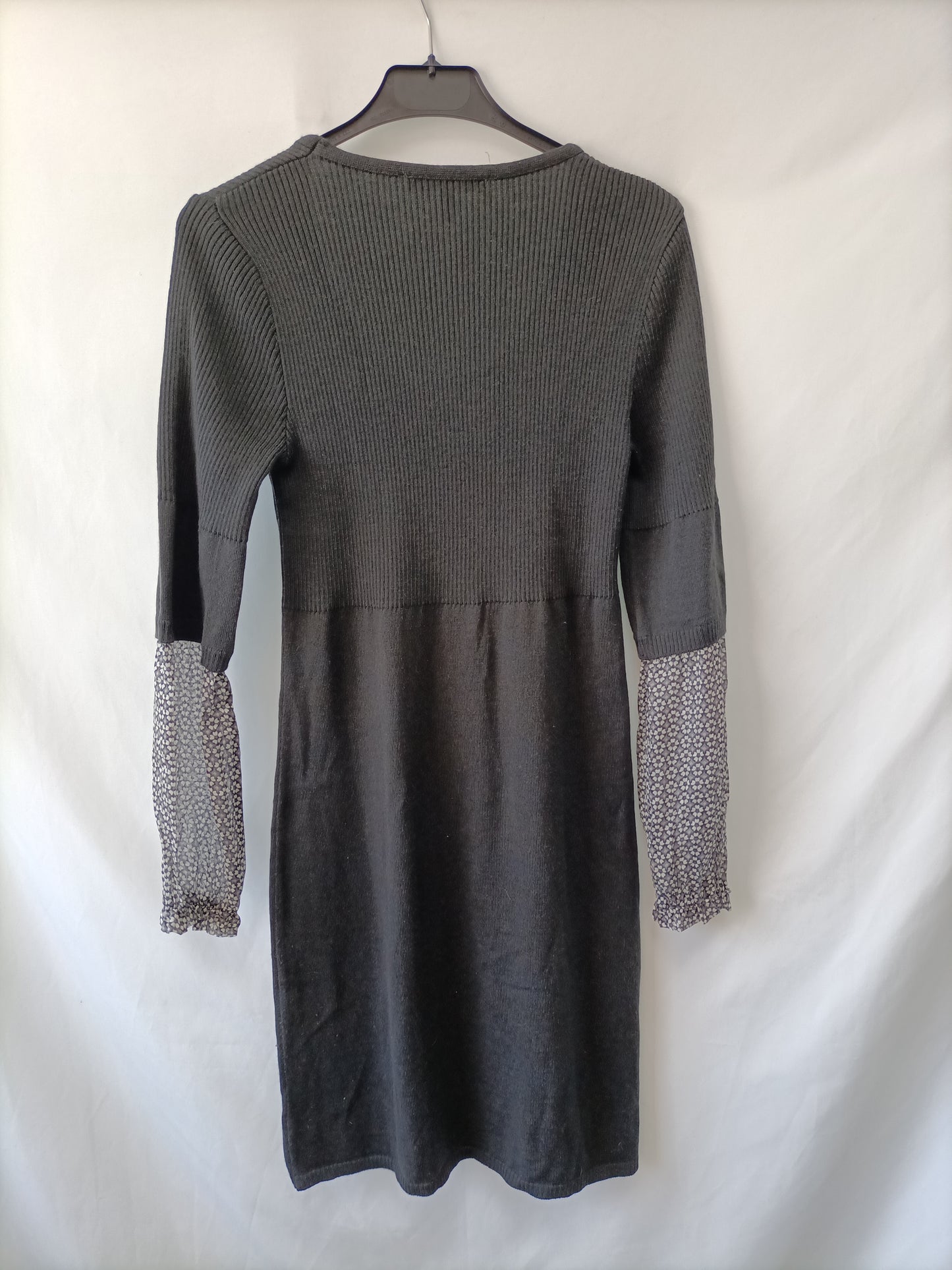 MARIELA ROSARI. Vestido gris punto T.42 (m)