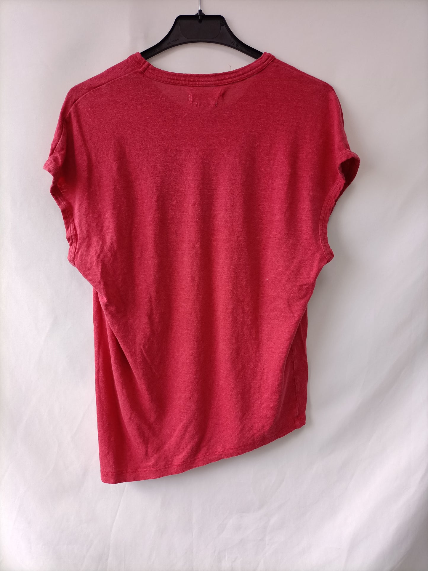 ISABEL MARANT ÉTOILE. Camiseta rosa lino  T.s