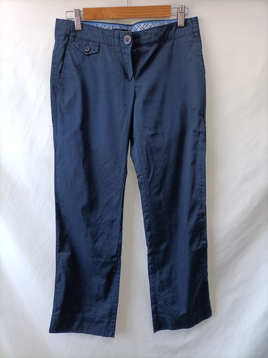 MANGO. Pantalón azul chino T.38