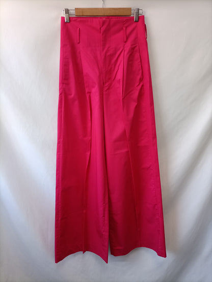 ZARA. Pantalón ancho rosa  T.xs