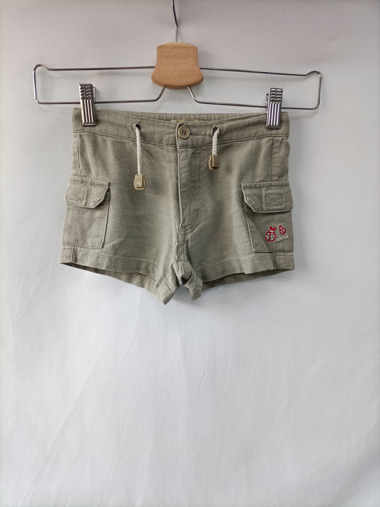 TEX. Pantalón corto verde T.2 años