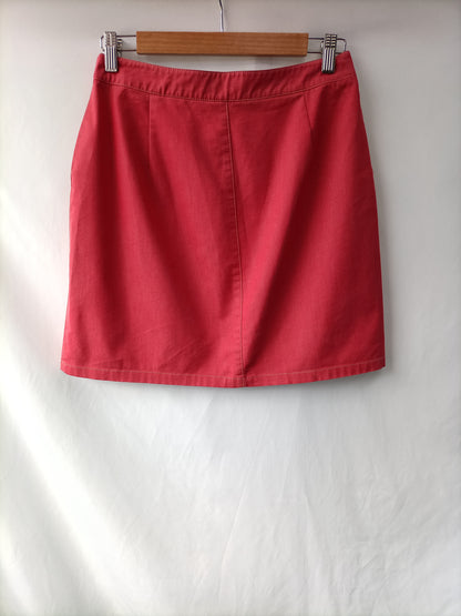 BURBERRY. Falda roja vintage T.40(36)