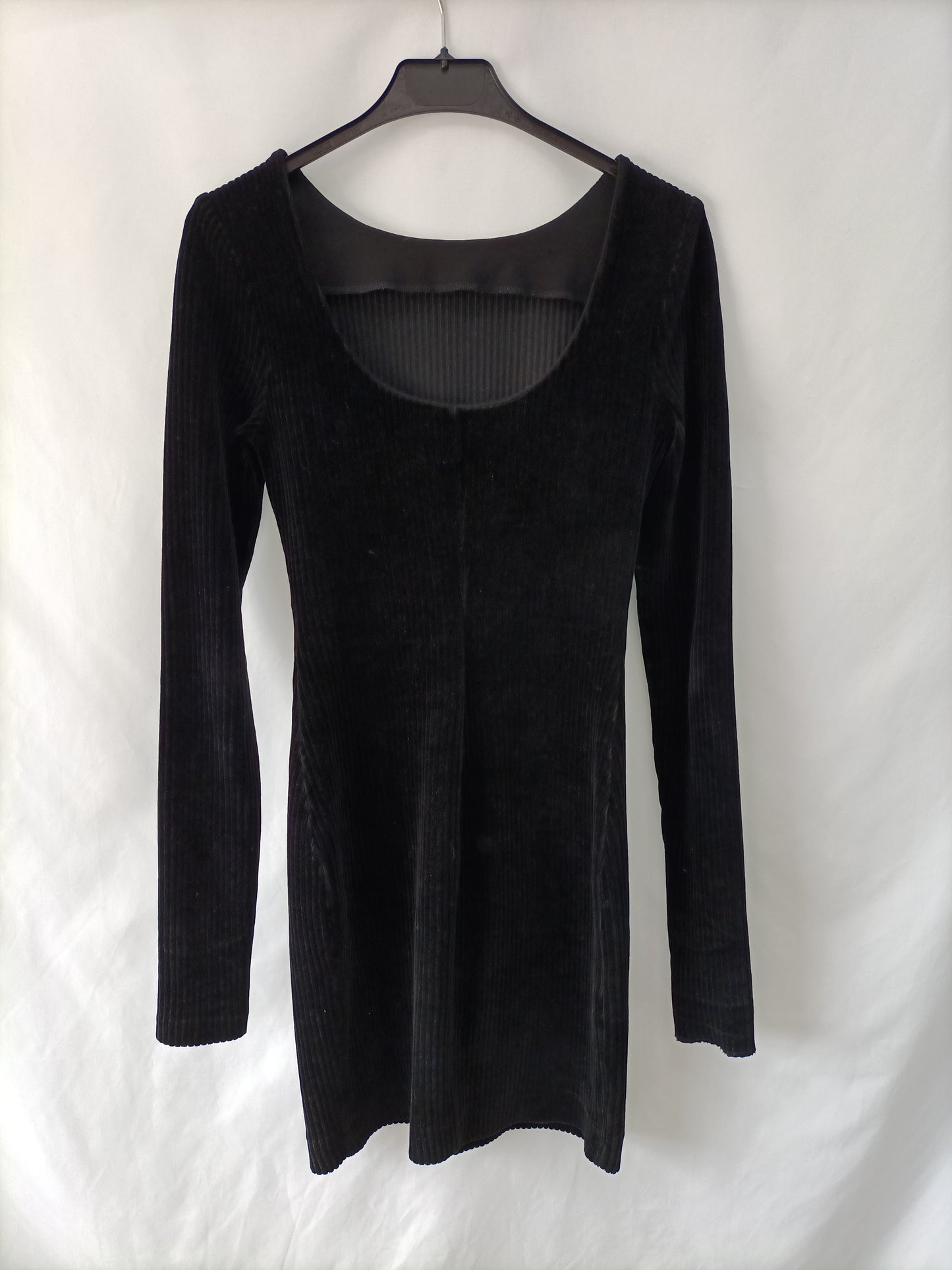 MAJE. Vestido negro pana T.1(s)