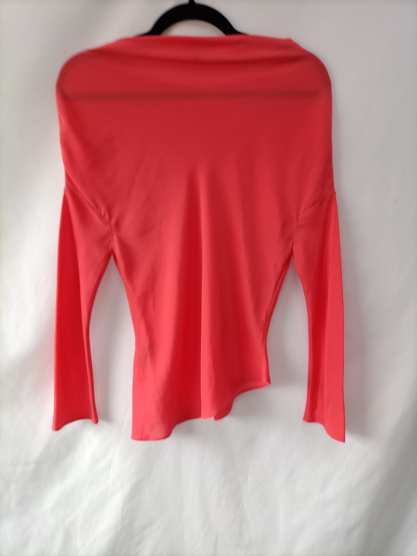 CORTANA. Blusa coral seda T.38