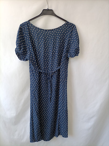 BRANDY MELVILLE. Vestido azul flores T.40