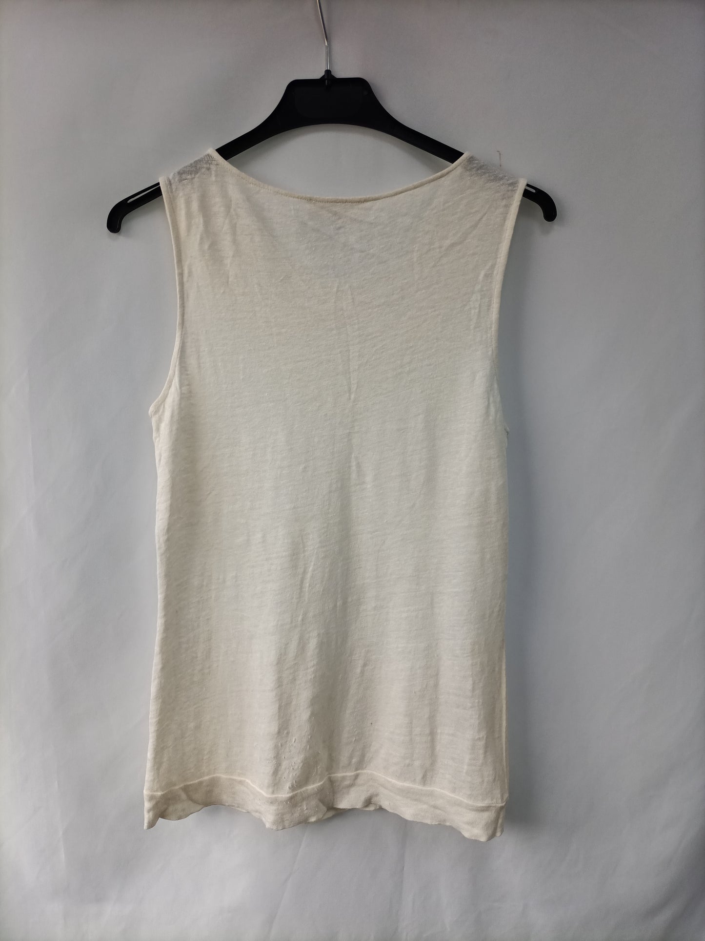 MASSIMO DUTTI. Top blanco fluido TS