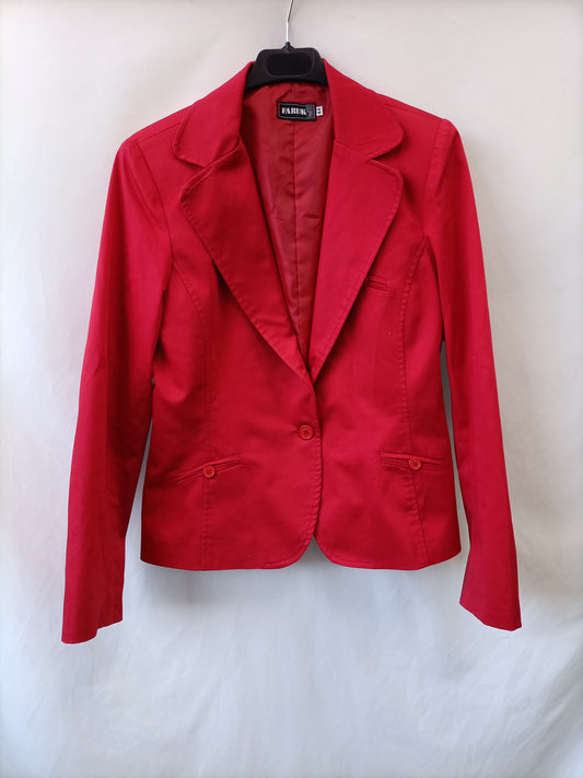 FARUK. Blazer roja T.44