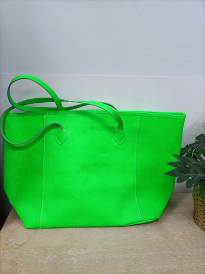 OTRAS. Bolso verde shopper