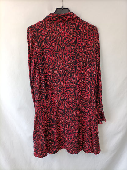 ZARA. Vestido animal print T.xs