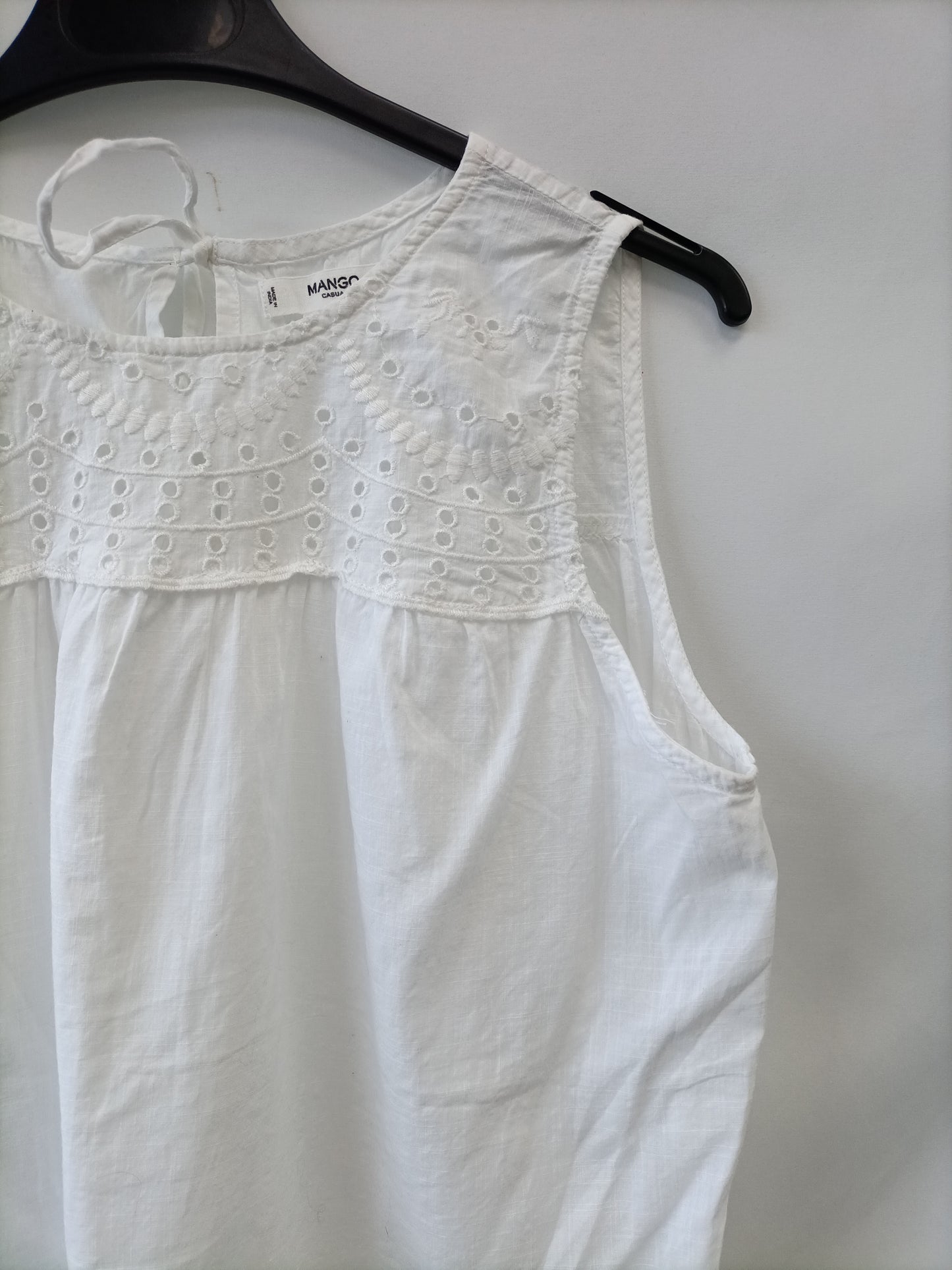 MANGO. Top blanco T.m