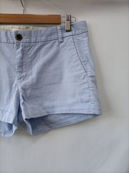 H&M. short rayas azul blanco T.40