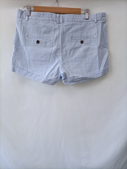 H&M. short rayas azul blanco T.40