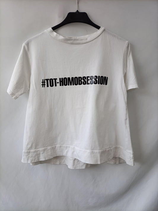 TOT HOM. Camiseta blanca T.38