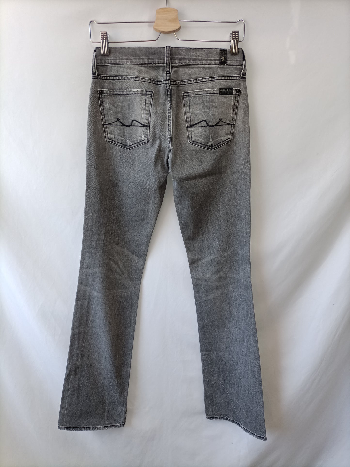 FOR ALL MANKIND SEVEN. Pantalón gris denim T.25(36)