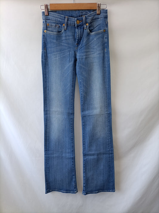 FOR ALL MANKIND SEVEN. Pantalón denim claro T.26(32)