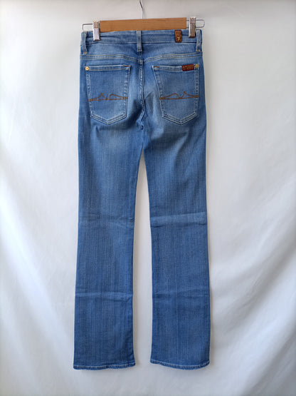 FOR ALL MANKIND SEVEN. Pantalón denim claro T.26(32)