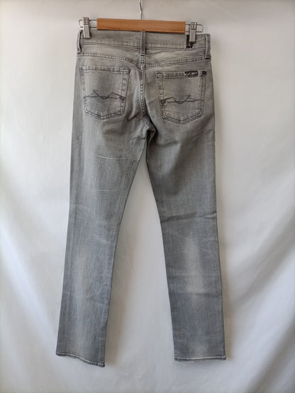 FOR ALL MANKIND SEVEN. Pantalón denim gris T.25(36)