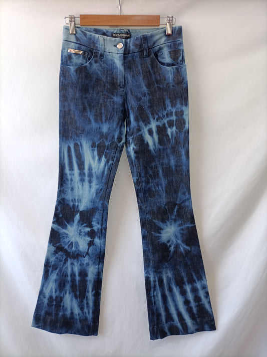 DOLCE&GABANA. Pantalón tie dye T.36