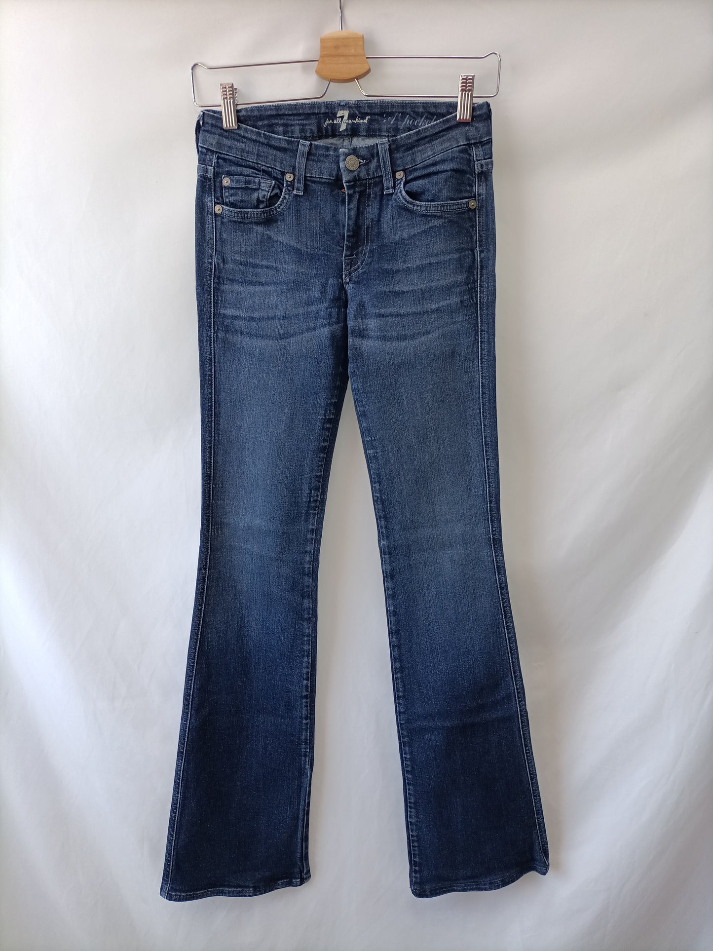 FOR ALL MANKIND SEVEN. Pantalón denim oscuro  T.25(34)