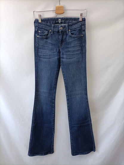 FOR ALL MANKIND SEVEN. Pantalón denim oscuro  T.25(34)