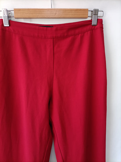 FOREVER21. Pantalón rojo Volante T.s