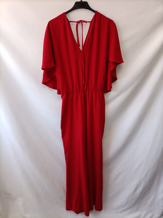 ZARA.Mono rojo palazzo T.xs