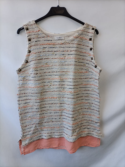 PULL&BEAR.Top tweed T.m