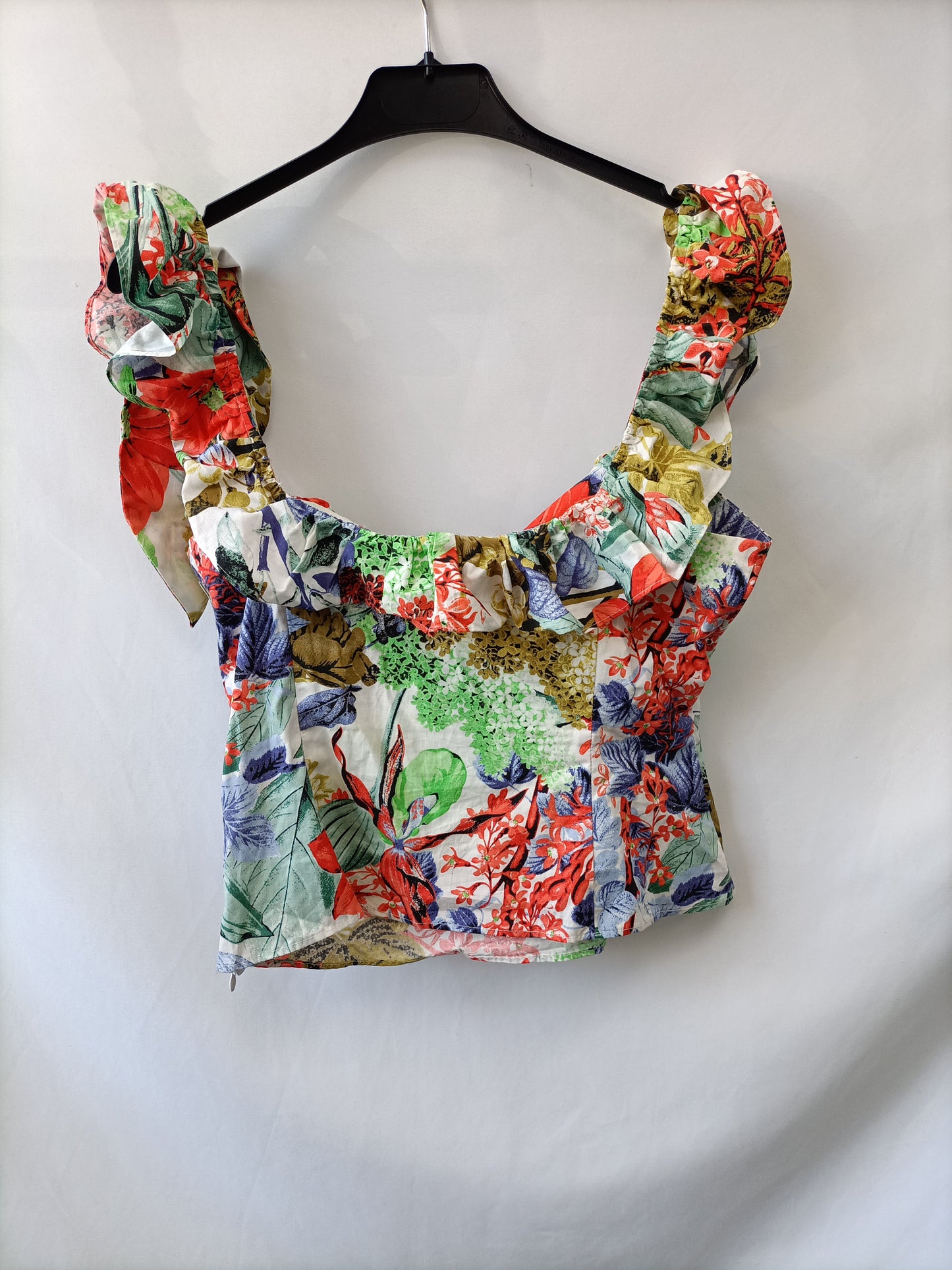 ZARA. Top floral T.m