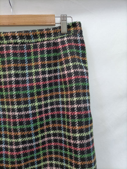 OTRAS.Falda tweed multicolor T.40