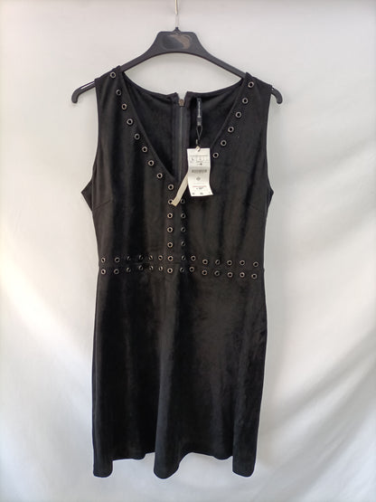 STRADIVARIUS.Vestido antelina T.L