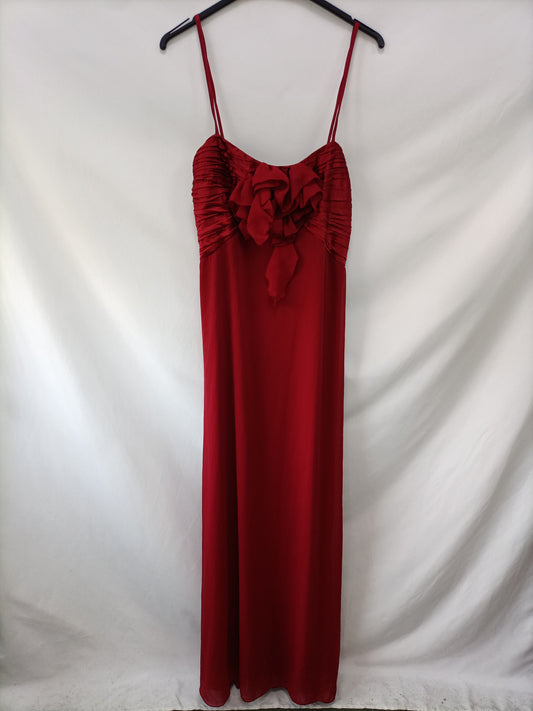 OTRAS.Vestido rojo largo tirantes T.M