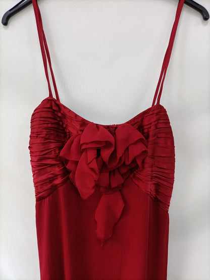 OTRAS.Vestido rojo largo tirantes T.M