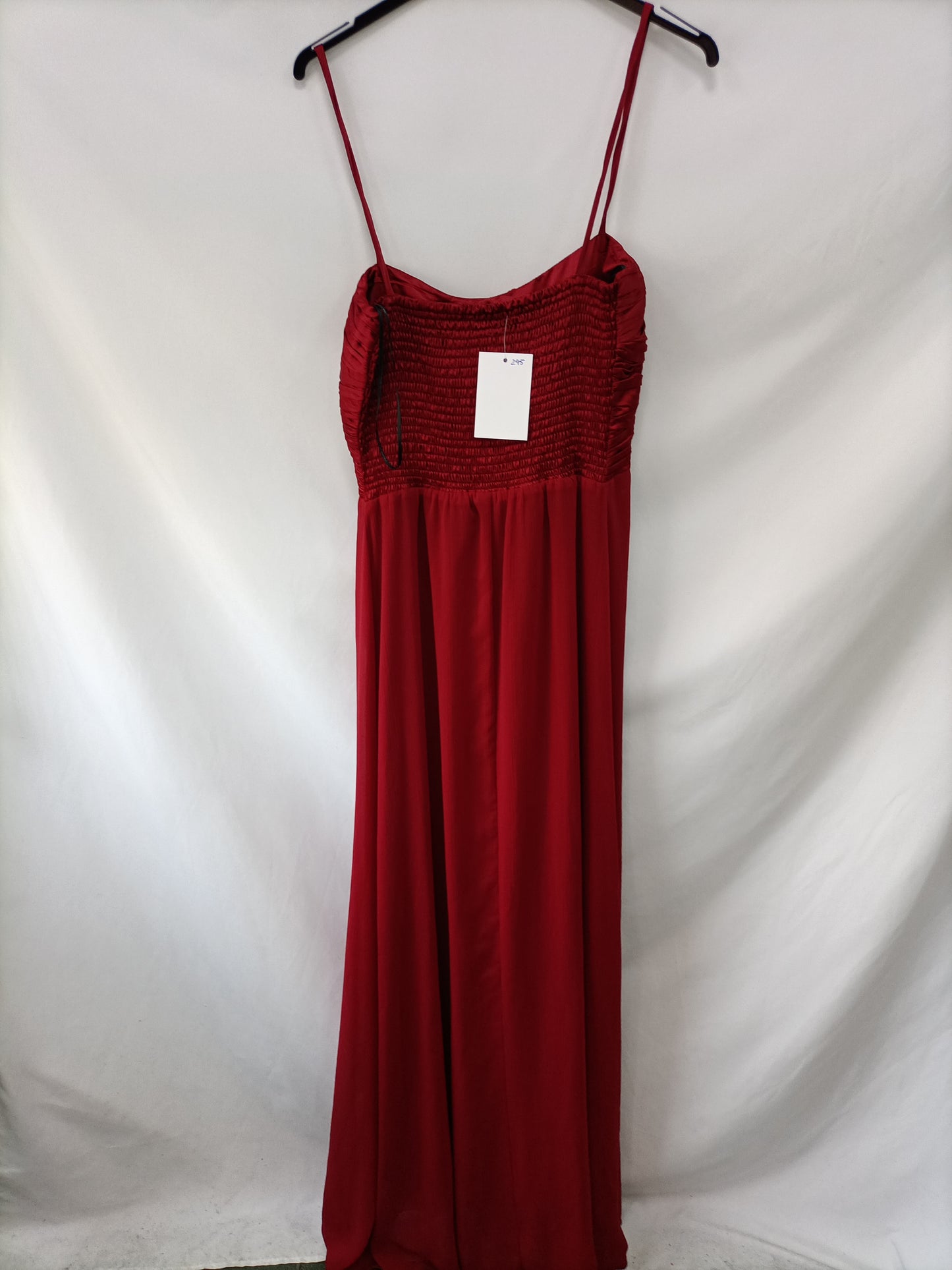 OTRAS.Vestido rojo largo tirantes T.M