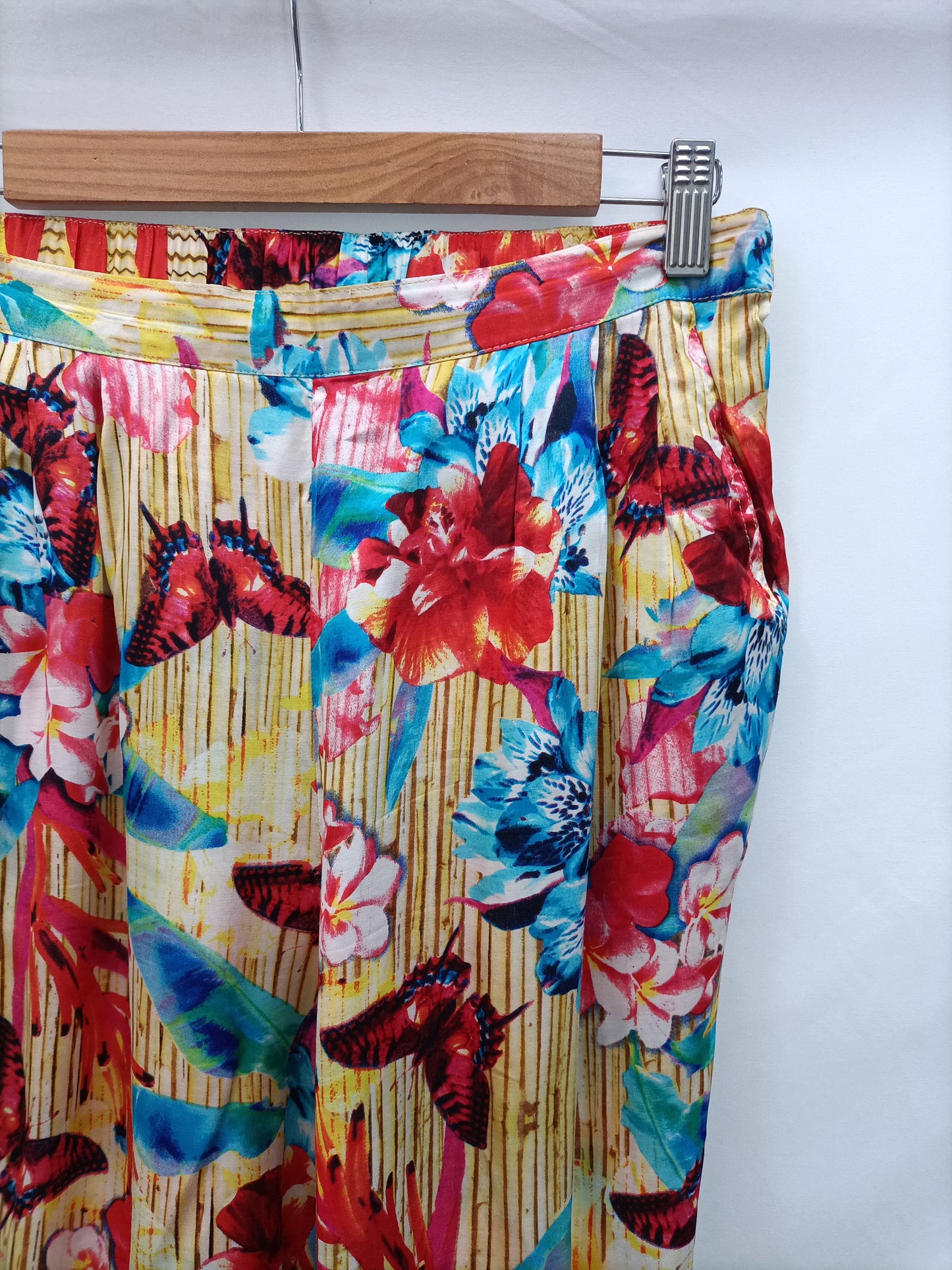 SEAFOLLY. Pantalón fluido flores T.s