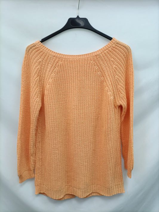 ZARA. Jersey naranja espalda T.m