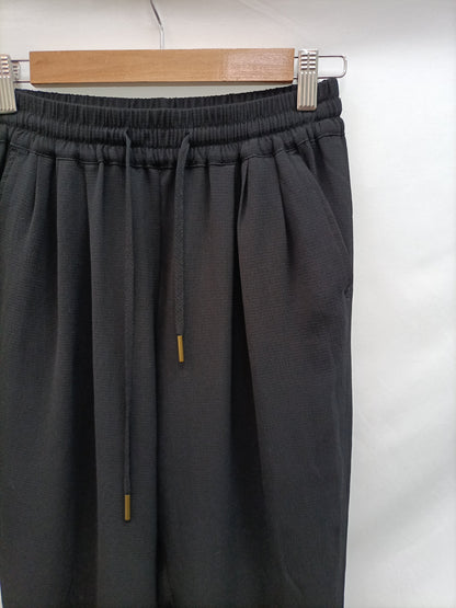 MANGO. Pantalón Negro Fluido T.xs