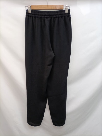 MANGO. Pantalón Negro Fluido T.xs