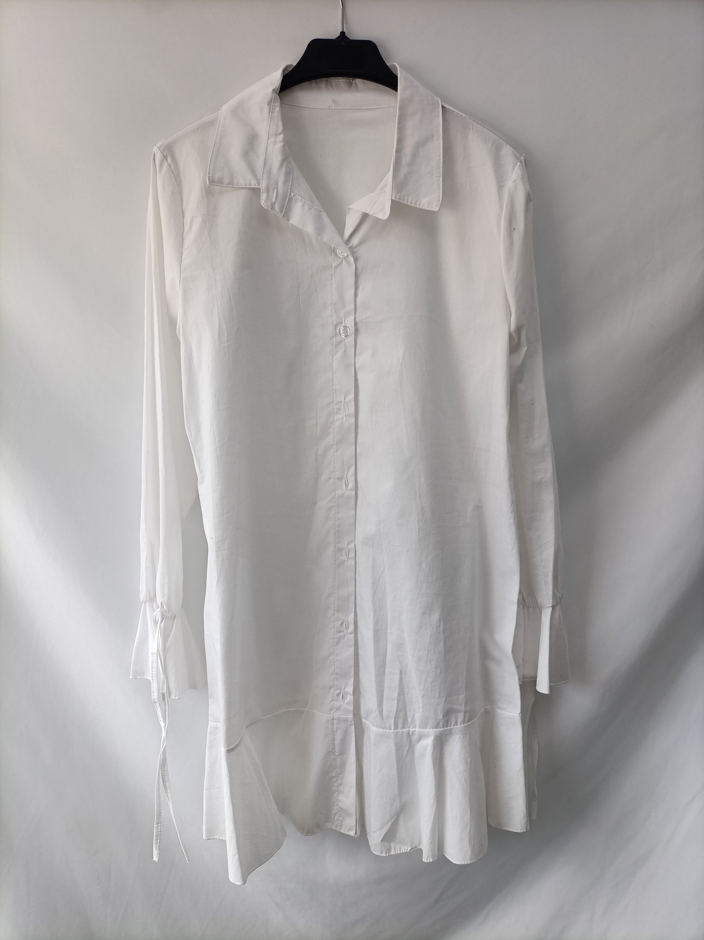 OTRAS. Vestido blanco camisero T.u(s)