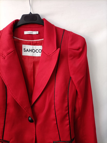 SAHOCO.Blazer roja y negra T.m