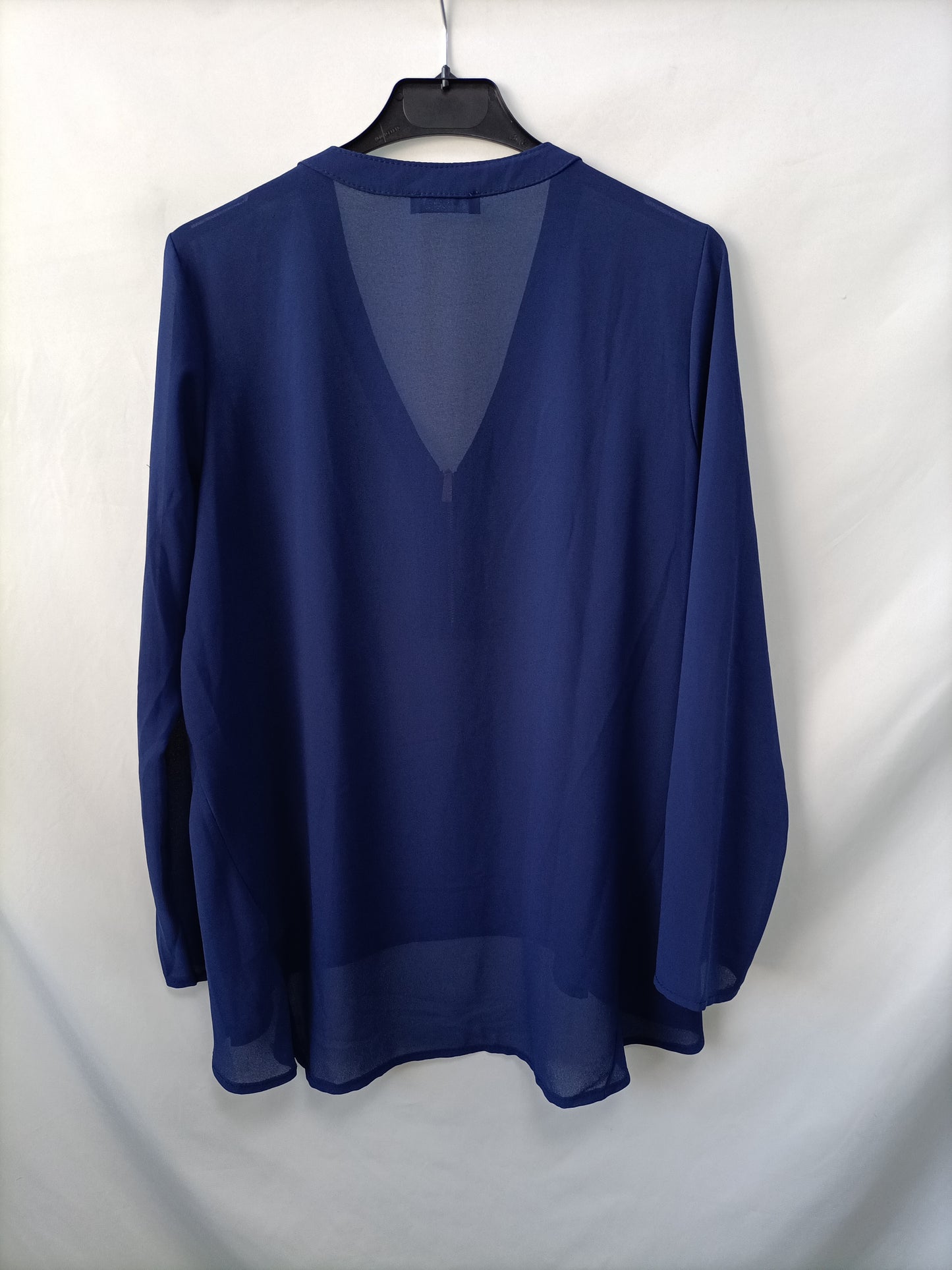 MULAYA. Blusa azul Fluido T.s