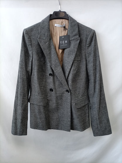 CARACTERE. Blazer gris espiga T.46