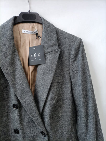 CARACTERE. Blazer gris espiga T.46