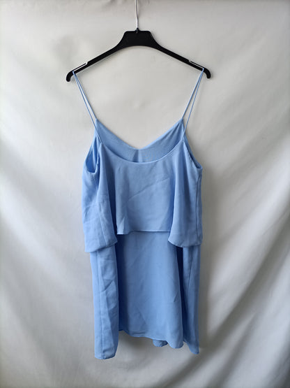 MANGO. Vestido azul tirantes T,m