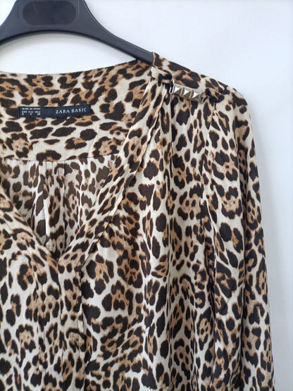 ZARA. Blusa animal print T.s