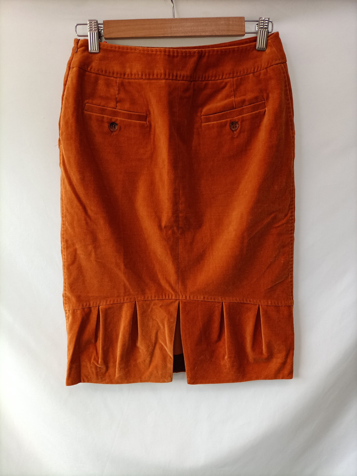 MAXMARA. Falda naranja T.34