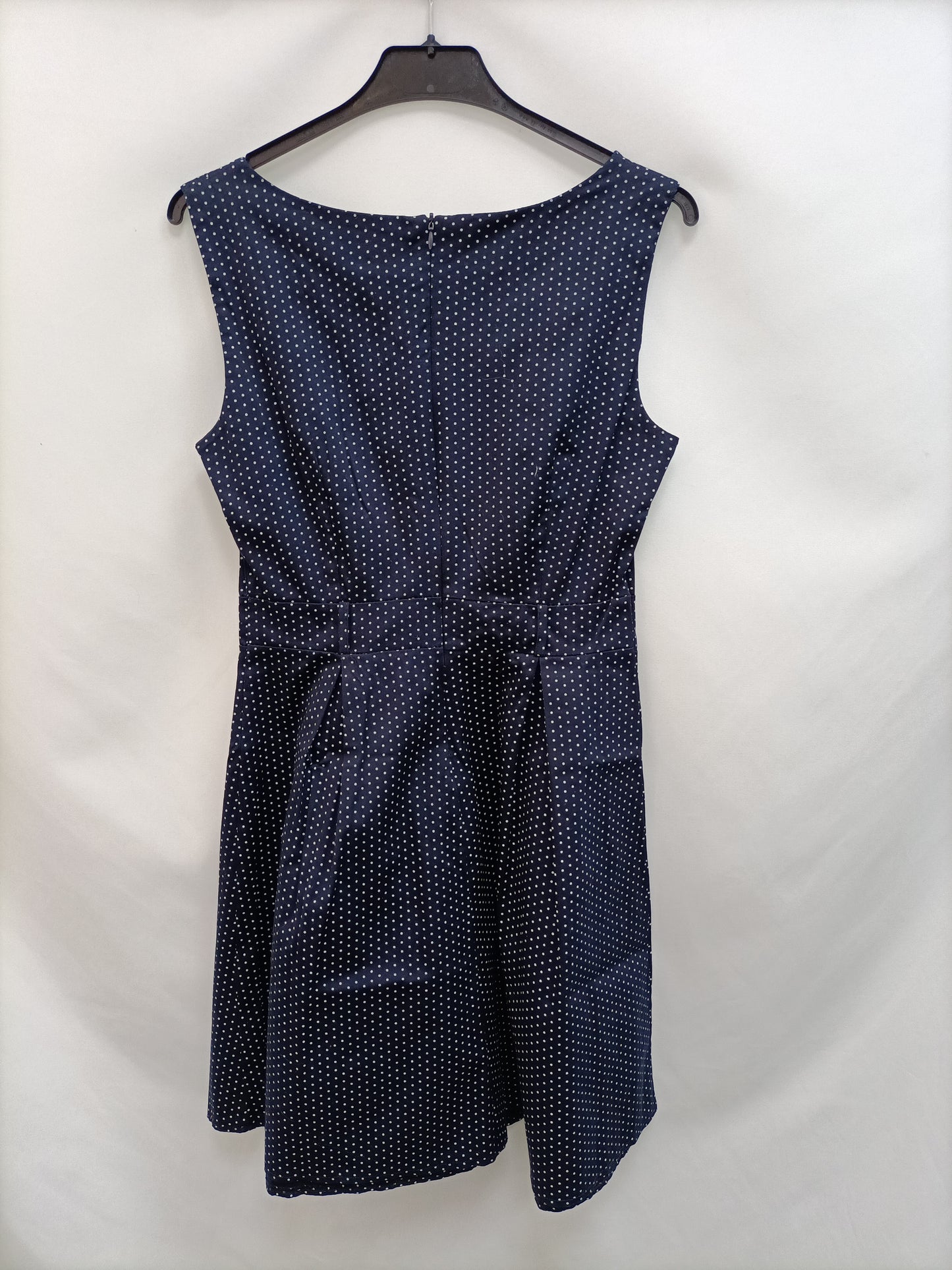 OTRAS.Vestido azul lunares T.m (tara)