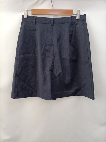 BENETTON.Falda denim botones T.38